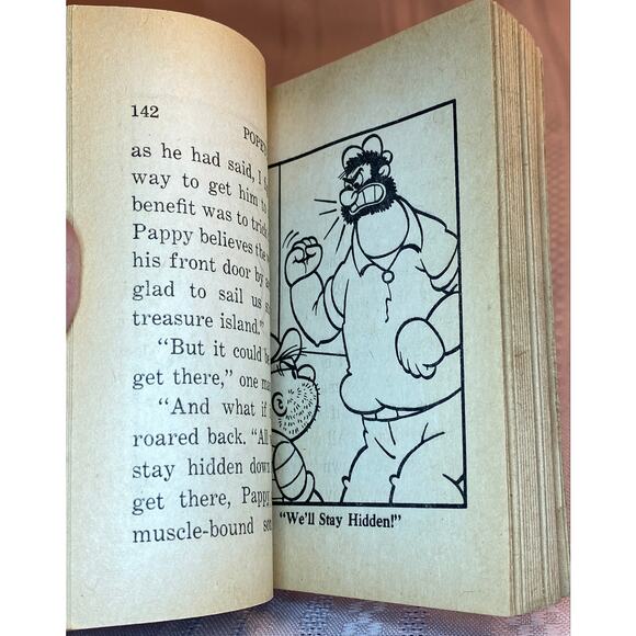 Vintage 1967 Big Little Books POPEYE; Ghost Ship to Treasure Island GUC - Picture 4 of 15